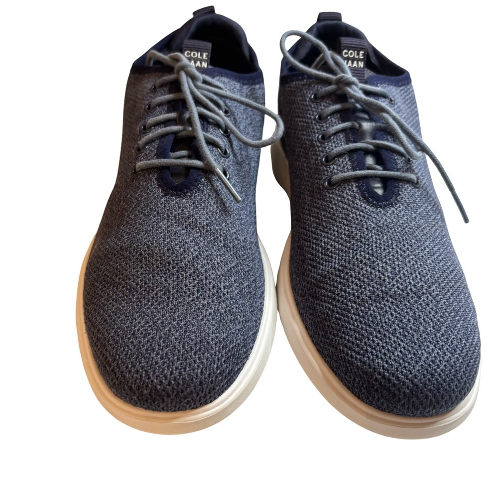 Cole Haan Men's Grand Plus Essex Distance Knit Oxford Shoes Sz 10 Preppy Coastal - Picture 6 of 11